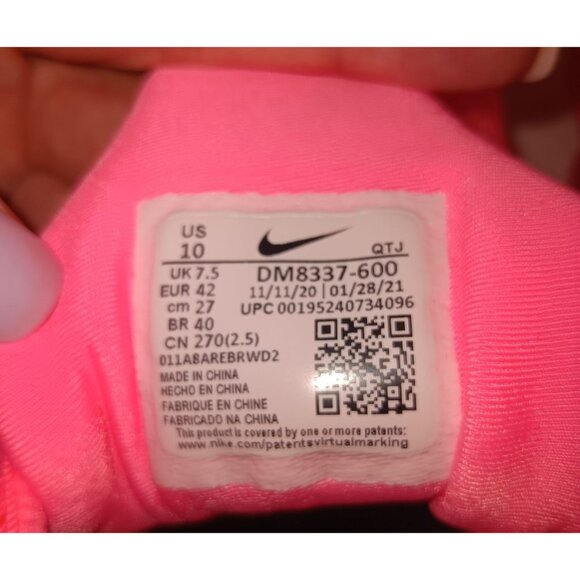 Nike Air Vapormax Plus Sunset Pulse Bubblegum Pink Women's Size 10 - No Box - Picture 3 of 6